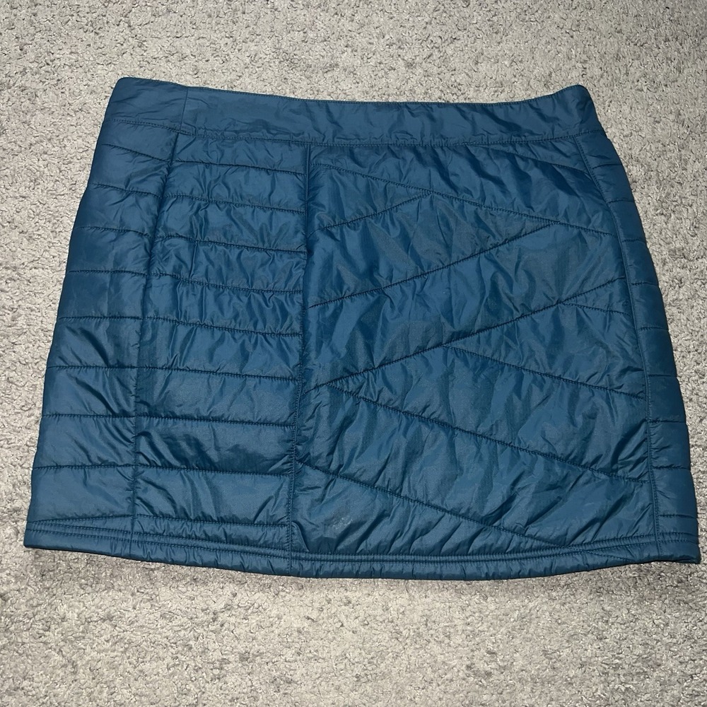Smartwool Smartloft 120 Quilted Insulated Zip Skirt Women's Large Blue SW016793 - Picture 3 of 5